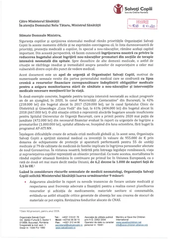 In atentia domnului Ministru al Sanatatii - Scrisoare deschisa