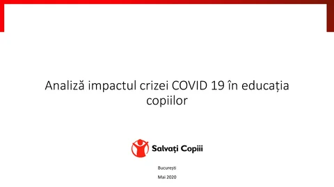 Studiu copiii vulnerabili au acces limitat la educatie, medicamente si hrana in timpul pandemiei