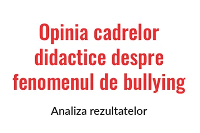 Fenomenul de bullying