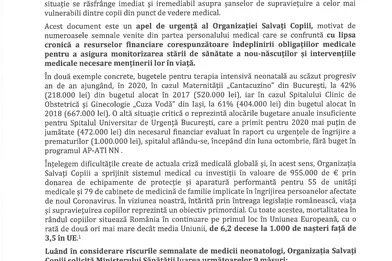 In atentia domnului Ministru al Sanatatii - Scrisoare deschisa