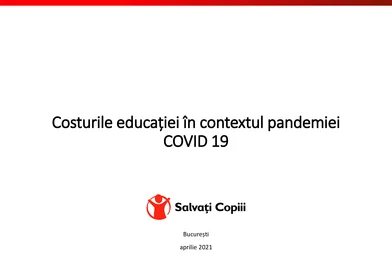 Raport costurile educatiei in pandemie